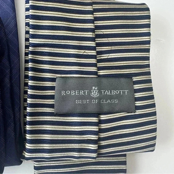 Men’s Neck Ties Lot Of 5 100% Silk Polo Tommy CK Banana Republic Talbots - Picture 10 of 16